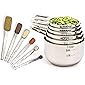 Simply Gourmet Measuring Cups and Spoons Set of 12 Stainless Steel for Cooking & Baking