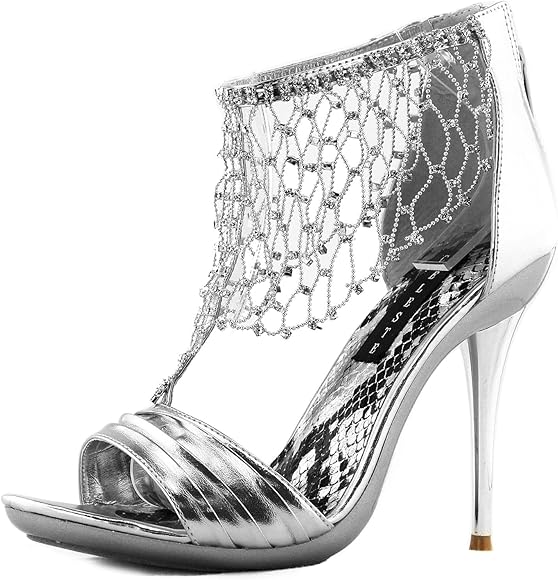 amazon silver evening shoes