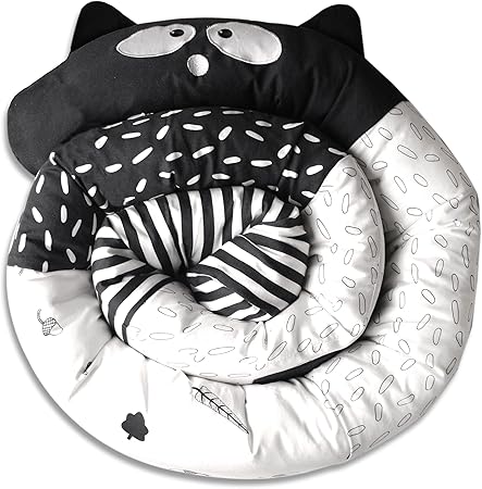 Tots By Smartrike Snake Coussin Pour Lit De Bebe Forme De Serpent Noir Amazon Fr Bebes Puericulture