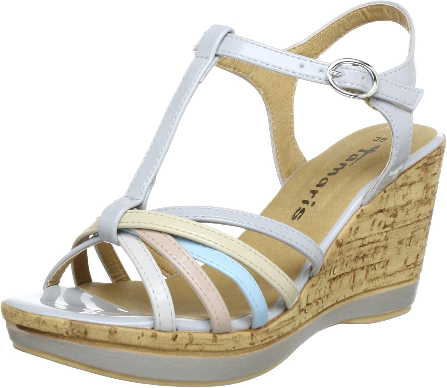 Tamaris Tamaris, Women's Sandals, multicoloured Mehrfarbig (GREY