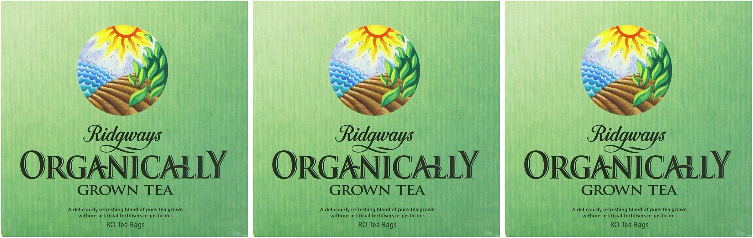 (3 PACK) - Ridgways Organic Tea - Bags| 80 Bags |3 PACK - SUPER SAVER - SAVE MONEY