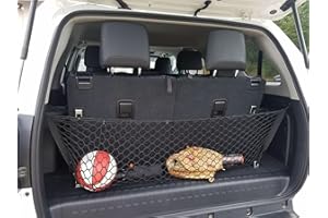 TN TRUNKNETS INC Envelope Style Trunk Cargo Net for Toyota 4Runner 2010-2023 - Premium Trunk Organizer and Storage - Luggage Net for SUV - Best Car Organizer for Toyota 4 Runner SR5 TRD 3 Row Model Only!