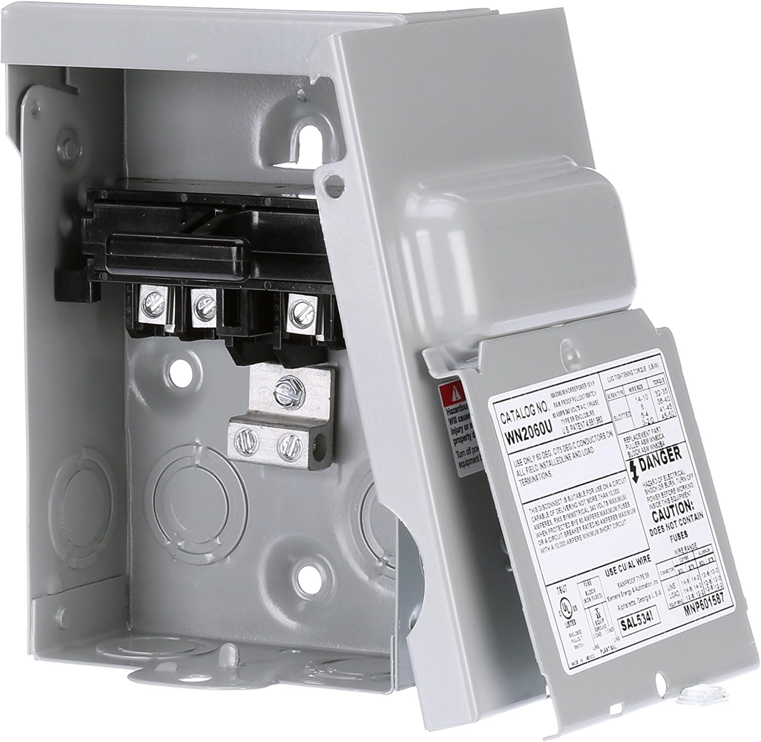 SIEMENS WN2060U Non-Fused AC Disconnect: Home Improvement