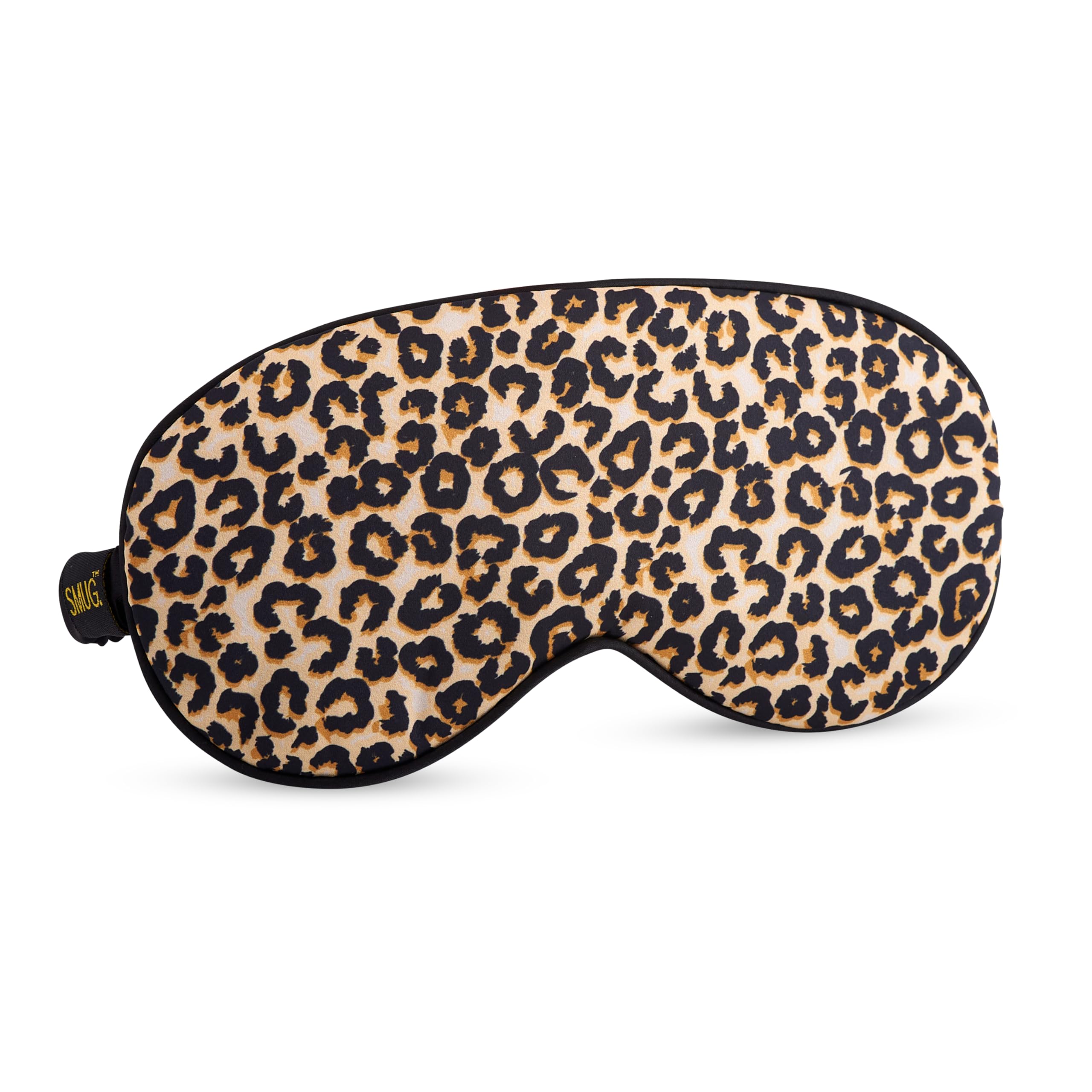 SMUG Satin Sleep Mask - Sleep Aid for Women & Men for Sleeping & Travel Essential - Silky Soft to Nourish Skin & Reduce Dark Circles - Eye Cover to Block Out Light - Leopard Print โ image 1
