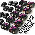 Perfect Pass QS8-V2 Anti-Spark Connector Set (5 Pack) Male & Female + Wire Covers (4pc x 5) / New and Improved Version of QS8-S Connector / 600A Burst/Gold Plated 8MM Bullets QS8-V2!