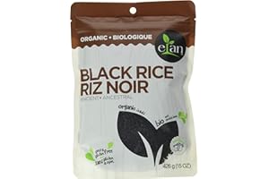 Elan Organic Ancient Black Rice, 426g, Non-GMO, Gluten-Free, Vegan, Kosher, Source of Antioxidants, Ancient Grains, High in F