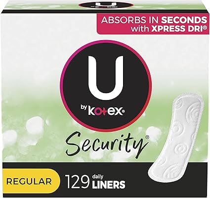 U By Kotex Lightdays Panty Liners Regular 129 Count By U By Kotex Amazon Es Salud Y Cuidado Personal