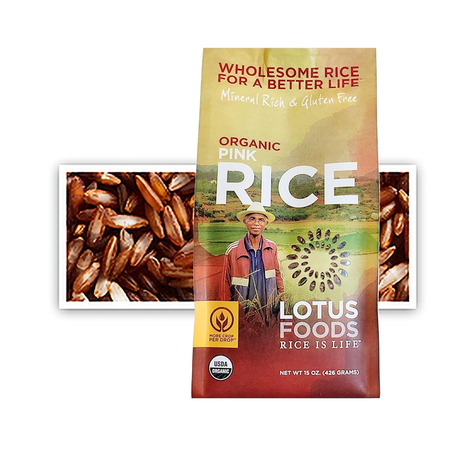 Lotus Foods Gourmet Organic Pink Rice, 0.94 Lb (Pack Of 6