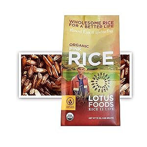 Lotus Foods Gourmet Organic Pink Rice, 0.94 Lb (Pack Of 6) - Packaging May Vary