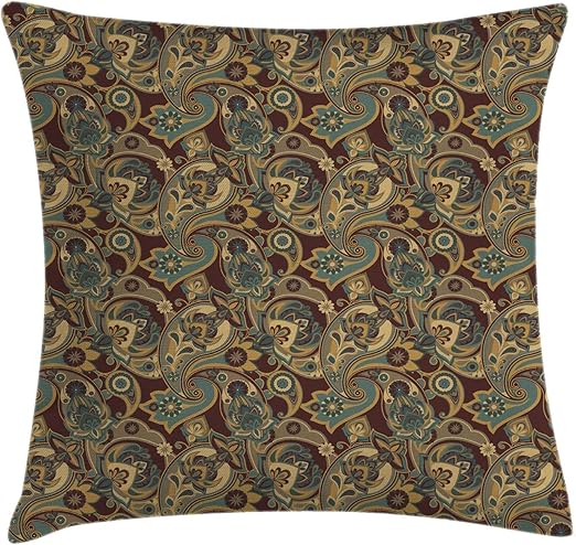 Amazon Com Ambesonne Paisley Throw Pillow Cushion Cover Iranian