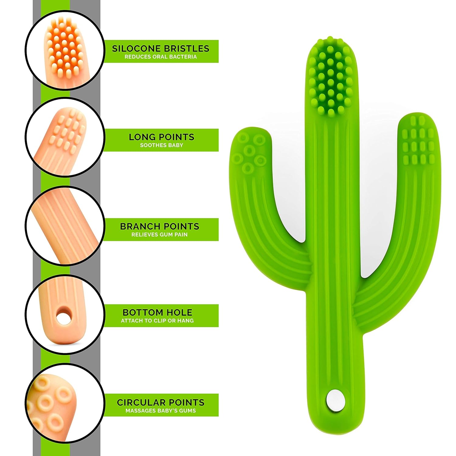 cactus baby teether