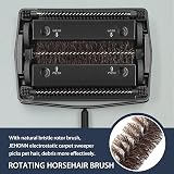 JEHONN Carpet Floor Sweeper Manual with Horsehair Brush Black view 2