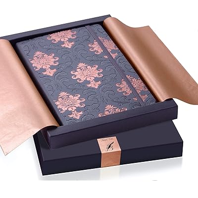 Exclusive Writing Journal for Women - Handmade in Italy with Ivory Paper - Travel Diary Notebook for Daily Notes, Dreams or Planning - Perfect for a Traveler, Writer (BAROQUE)