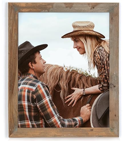 木製　大型額縁 美品 WESTERN PHOTO MOUNT #10000 Amazon.com: Farmhouse Style Rustic Picture Frame - Reclaimed Wood