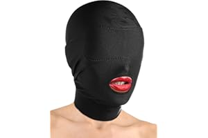Lynx Blinded Open Mouth Hood - Black