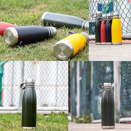 LJNYIE Metal Water Bottles Insulated 22/28/37oz Stainless Steel 18