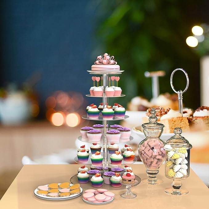 Assiettes Et Plats De Service Bathwa Presentoir A Gateaux Dessert Plateau Amovible A Plexiglas Pour Mariage Fete Soiree Anniversaire Cuisine Maison Myfinewedding Co Za