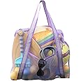 LEAFOREST Large Beach Bag with Zipper - Lightweight Mesh Bag for Swimming Pool Sand Toys