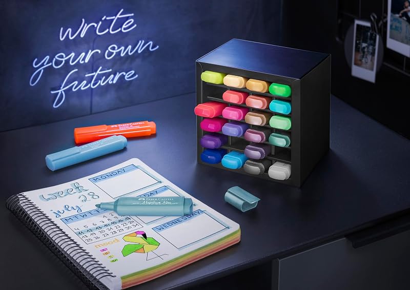 - Textmarker Set, 24 Marker im Desk Organizer