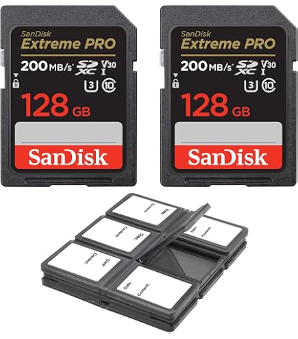 Amazon.com: SanDisk 128GB SDXC Memory Card 4-Pack Bundle 200MB