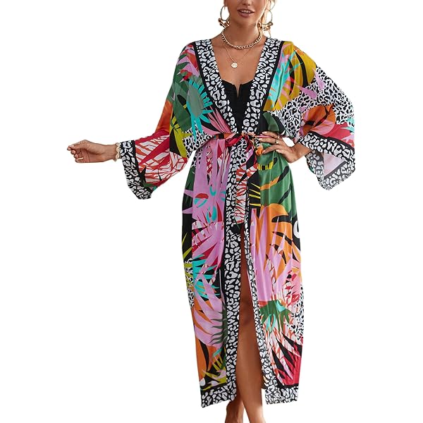 Pranipat Handicrafts Women's Blue Peacock Print Cotton Kaftan Dress - One Size Free Size Beach Cover Up | Nightwear | Maxi Dress - View #5