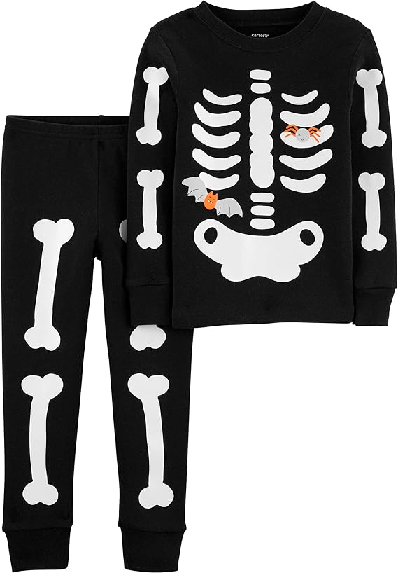 baby boy skeleton pajamas