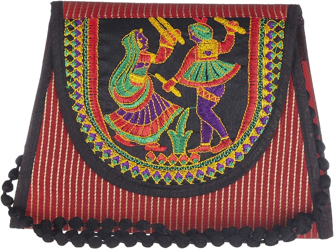 GiftingTree Women Rajasthani Gujarati Jaipuri Embrodery Sling/Clutch Bag/Ladies Girls Handbags