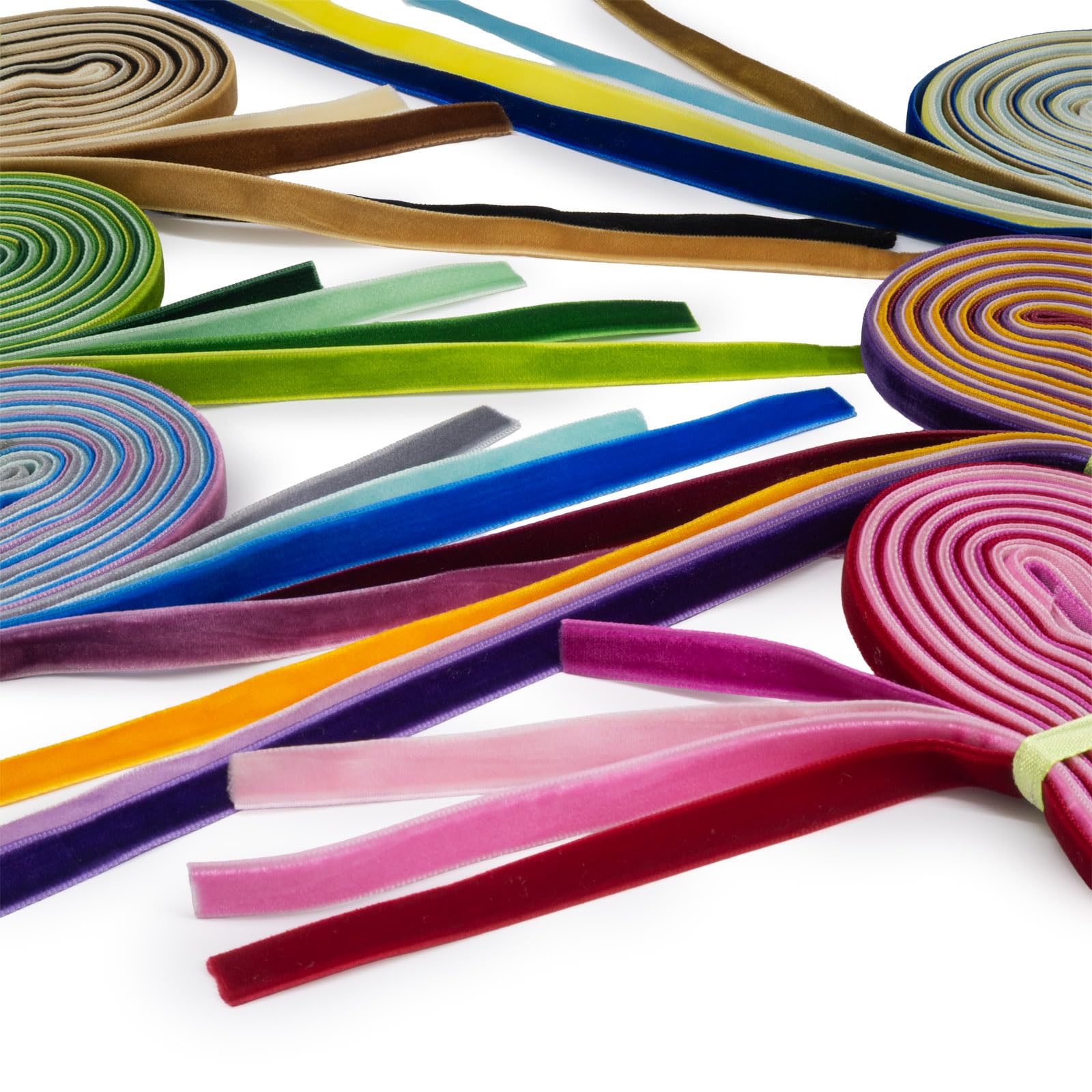 Summer-Ray 50 Yards (2 Yards x 25 Colours) 3/8" 10mm Velvet Ribbon Value Pack