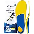 Atlas Arch Support Inserts, Plantar Fasciitis Relief Insoles for Women. High Arch Max Comfort Shoe Insoles Men for Standing A