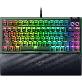 Razer BlackWidow V4 75% Mechanical Gaming Keyboard: Hot-Swappable Design - Compact & Durable - Orange Tactile Switches - Chro