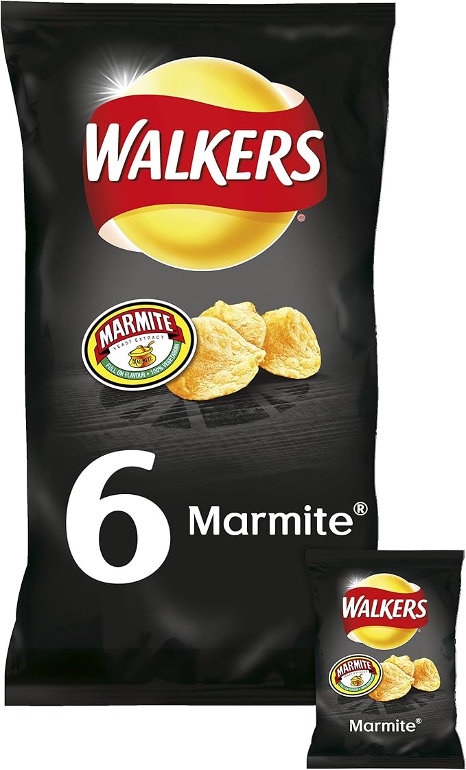 Walkers Marmite Multipack Crisps, 6x25g Amazon.co.uk Prime Pantry