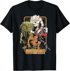 Marvel Strange Tales Monsters Halloween Madness Distressed T-Shirt