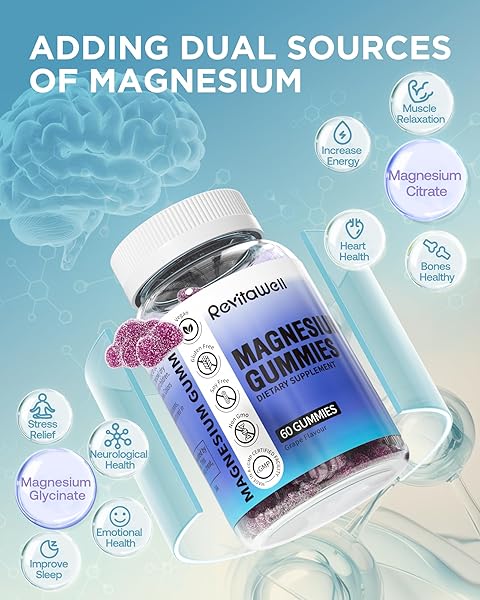 MAGNESIUM GUMMIES WITH 2100MG MAGNESIUM GLYCINATE & MAGNESIUM CITRATE(200MG ELEMENTAL MAGNESIUM), CALM MAGNESIUM GUMMIES VEGAN FOR ADULTS, SUPPORT SLEEP, MUSCLE, BONE, ENERGY, HEART, 120 COUNT