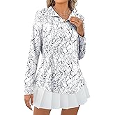 Micoson Womens Long Sleeve Shirts Sun Protection Quarter Zip Pullover Lightweight Athletic Golf Hiking Shirts Tops