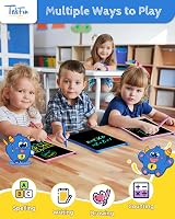 TEKFUN 2 Pack 10-Inch LCD Writing Tablet Colorful Erasable Kids Doodle Board view 2