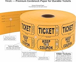 1000 Tacticai Raffle Tickets, Orange