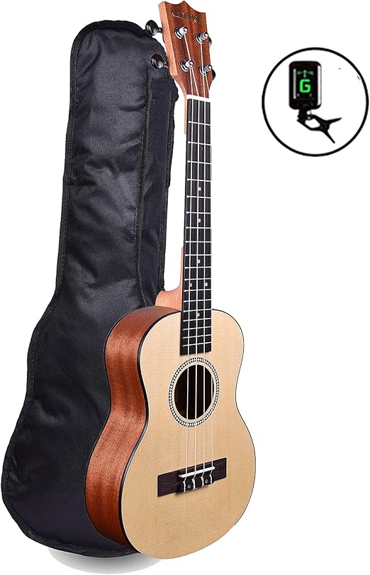 Kadence Ukulele Concert Inch Spruce Top Combo With Tuner Amazon.ca