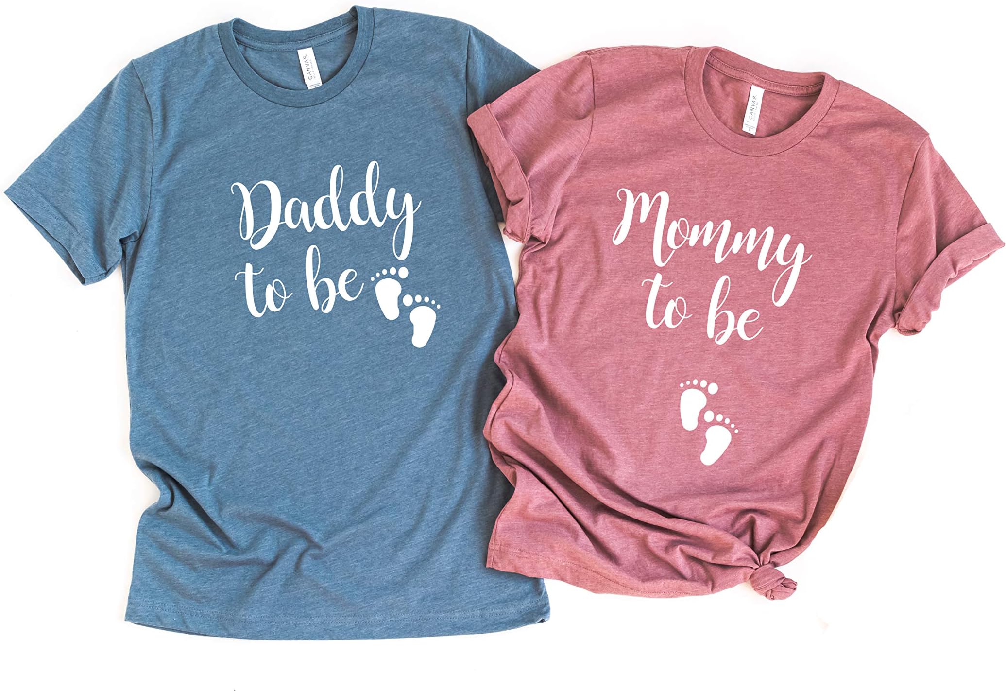 Up2ournecksinfabric LLCMommy to be Shirt Daddy to be Couple Pregnancy Reveal New Dad Shirt New Mom Shirt