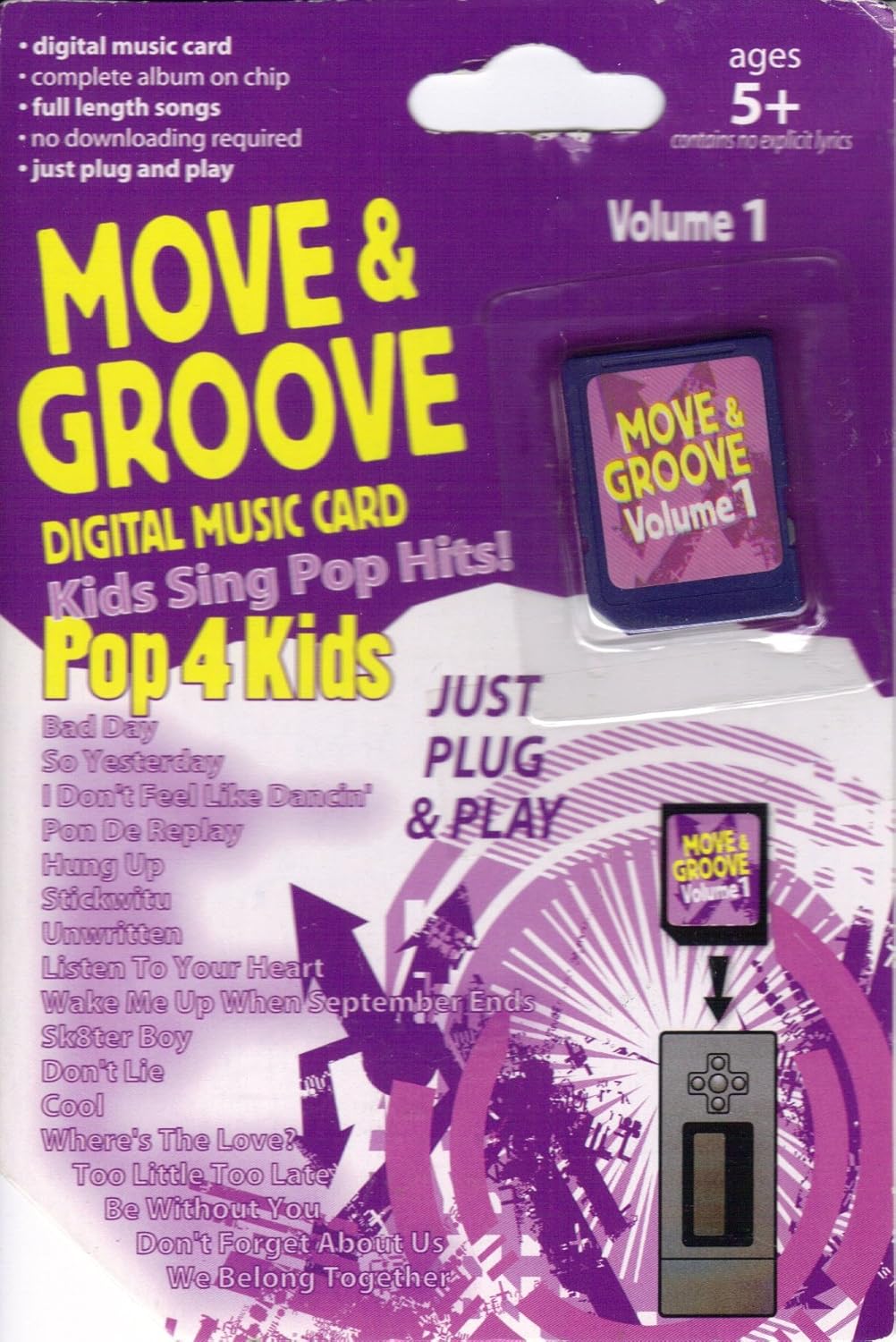 Amazon 移動 Groove Sdデジタル音楽カード 子供用歌うpop Hits ボリューム1 アートフレーム ポスター オンライン通販