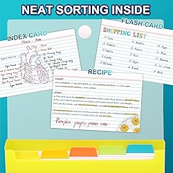 H4D 4x6 Index Card Case with 100 Heavyweight Ruled