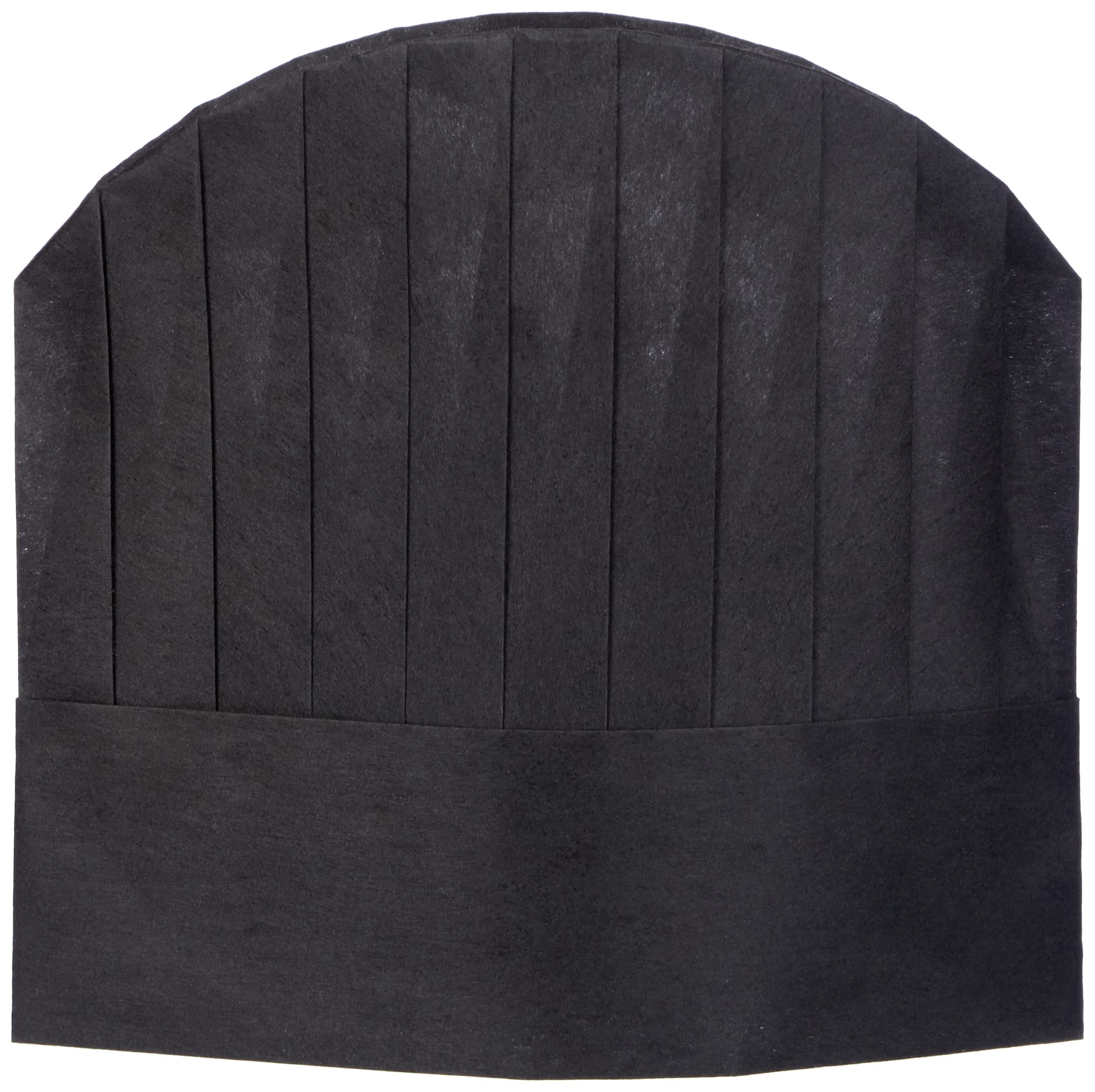 Garcia de Pou Chef's Hats Round Top in Box, 25 cm, Airlaid, Black, 25 x 30 x 30 cm