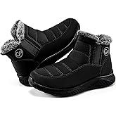 Ecetana Womens Snow Boots Winter Shoes: Ankle Booties Warm Fur Lined Waterproof Non-Slip Boots for Women