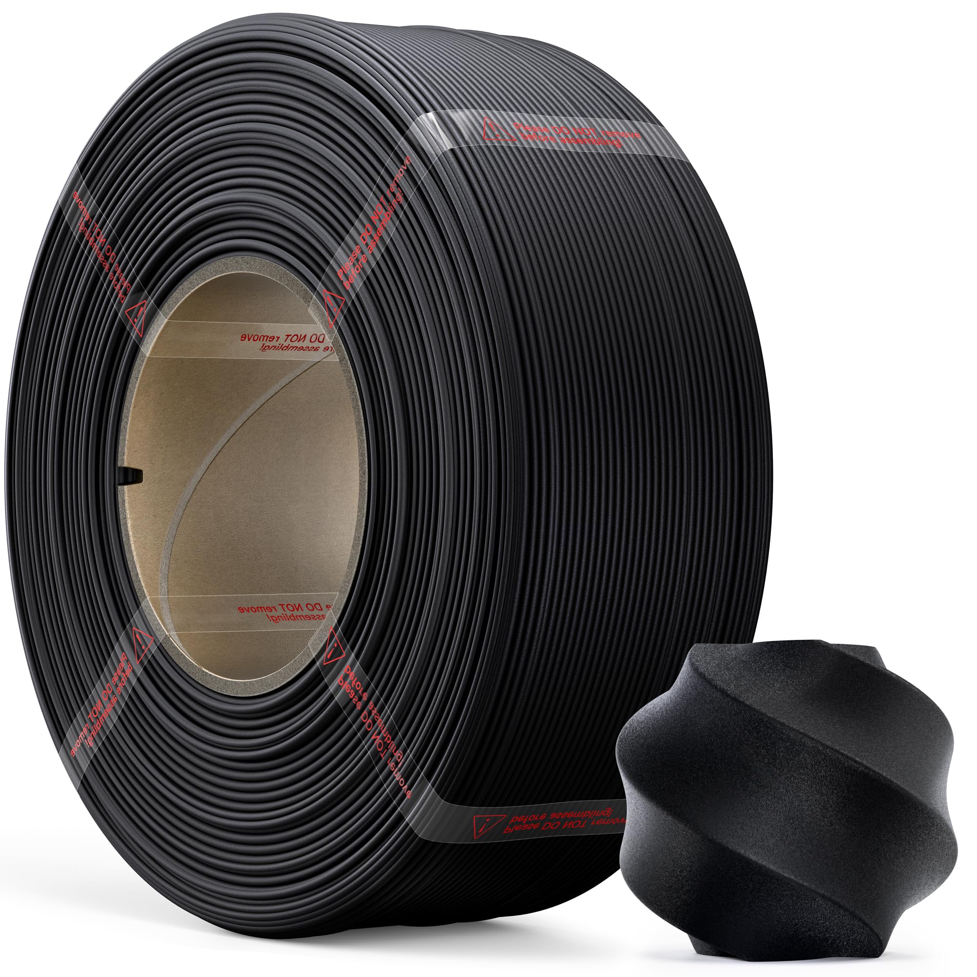 Photo 1 of ** SOLD AS IS, NO REFUND/RETURN** SEE COMMENTS!
MarsWork Matte PLA Refill Filament 1kg (2.2lbs) for Reusable Spools, 1.75mm Spool-Less 3D Printing Filament, Compatible with Bambu Lab 3D Printers – Black