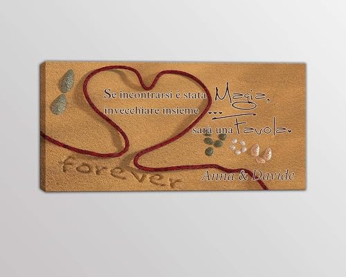 Quadro Moderno Frase Amore Personalizzato Stampa Digitale Su Tela Arredo Moderno Per Un Regalo Unico E Introvabile Amazon It Handmade