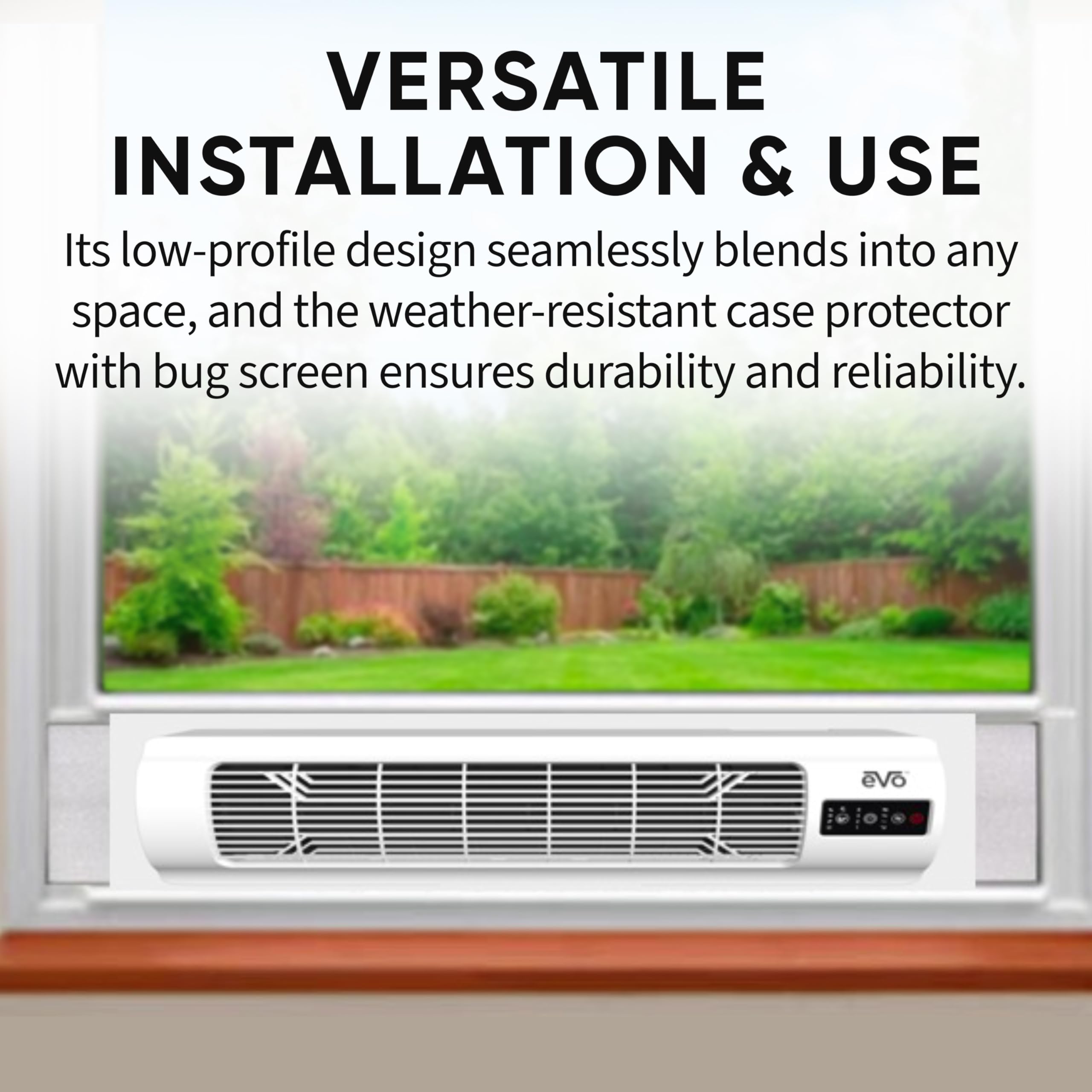 EVO Window Fan Air Circulator with Remote Control (Fits Up To 40
