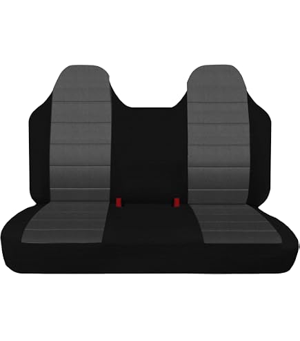 Black/Beige Mesh Bench Seat Cover For Ford F150 Trucks 1992-2004 – Front