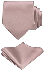 TIE G Solid Satin Woven dyed Color Formal Black