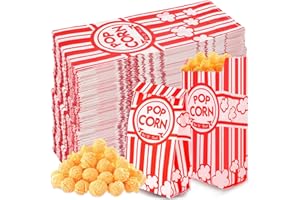 WSICSE 600 Pcs Popcorn Bags, 1 Oz Paper Bags Individual Servings Bulk for Popcorn Machine Movie Nights Halloween Christmas Party Kitchen Supplies
