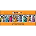 BIC Maxi Pocket Lighter, Special Edition Party Animal Collection, Assorted Unique Lighter Designs, 8 Count Pack of Lighters