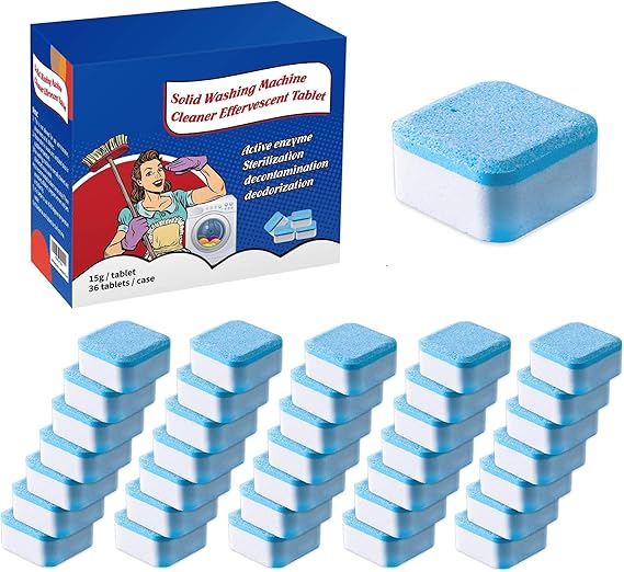 36 PCS Solid Washing Machine Cleaner Effervescent Tablets